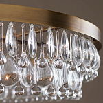 Люстра круглая с подвесками в форме стеклянных капель Glass Rain варинант исполнения - 4 | Loft Concept во Владивостоке