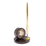 Часы настольные с ручкой из натурального камня Stone Clock варинант исполнения - 5 | Loft Concept во Владивостоке