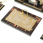 Настольный письменный набор из яшмы и долерита с декором в виде коня Manager Organizer варинант исполнения - 5 | Loft Concept во Владивостоке