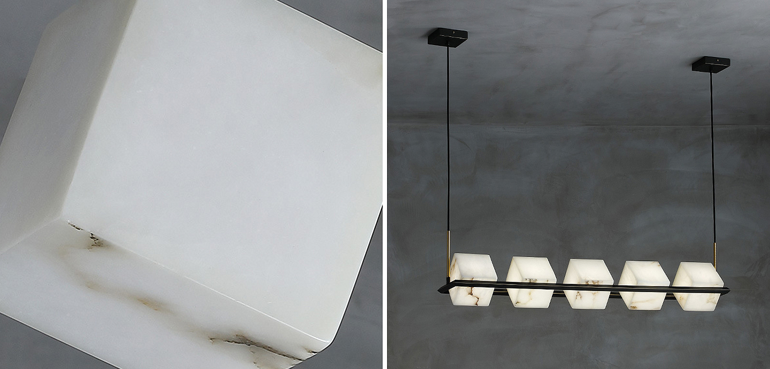 Люстра Marble Cubes Modern Light Chandelier 5 плафонов Люстра Marble Cubes Modern Light Chandelier 5 плафонов - Loft-Concept во Владивостоке
