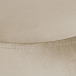 Банкетка круглая бежевый велюр на 4-х металлических ножках черного цвета SANJAY варинант исполнения - 4 | Loft Concept во Владивостоке