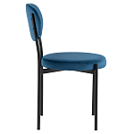 Стул с круглым сиденьем на металлическом основании ALFIE CHAIR Blue варинант исполнения - 5 | Loft Concept во Владивостоке