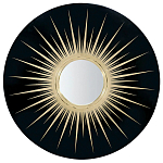 Настенное круглое зеркало Romilly Round Mirror Black варинант исполнения - 1 | Loft Concept во Владивостоке