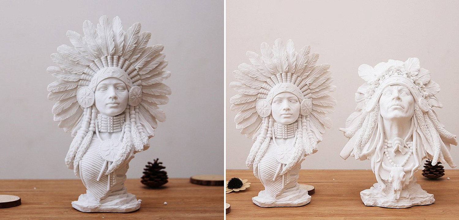 Native american indian figurine B Native american indian figurine B - Loft-Concept во Владивостоке