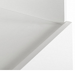 Стеллаж книжный белый с 3-мя открытыми полками и дверкой Strict Lines варинант исполнения - 3 | Loft Concept во Владивостоке