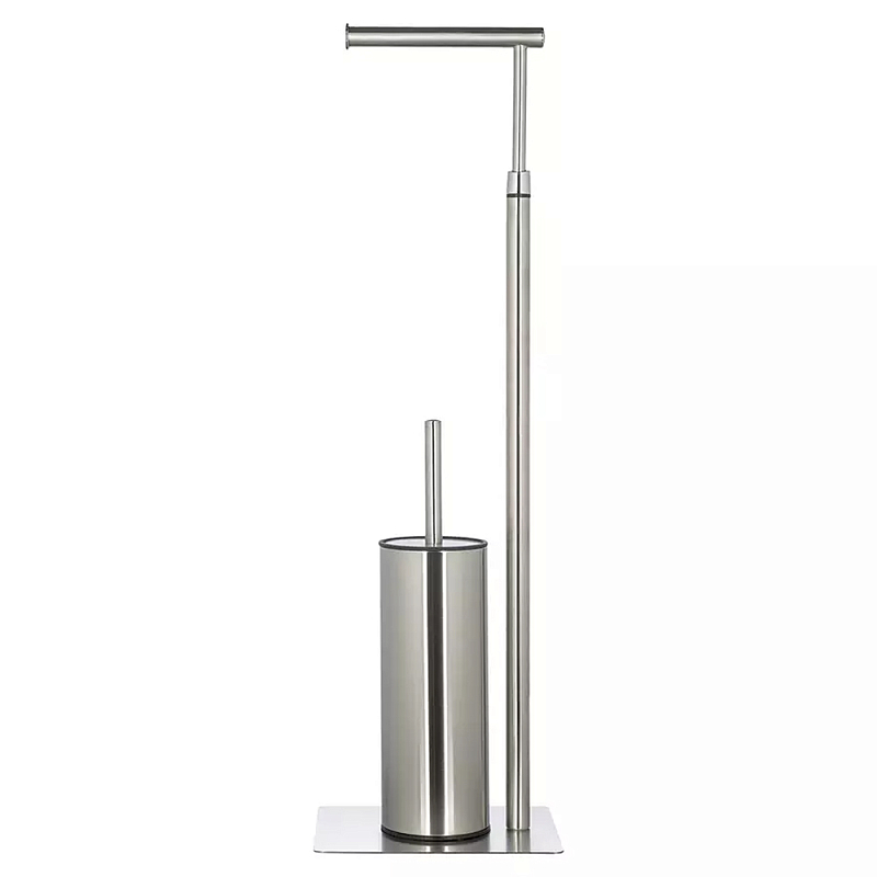 Держатель для туалетной бумаги с ершиком Chrome Bathroom Accessory Хром Держатель для туалетной бумаги с ершиком Chrome Bathroom Accessory Хром во Владивостоке | Loft Concept