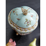 Шкатулка голубого цвета с цветочными орнаментами Blue Garden варинант исполнения - 4 | Loft Concept во Владивостоке