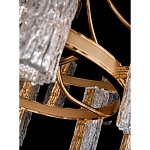 Люстра двухъярусная круглая с текстурными цилиндрическими плафонами Glimpse варинант исполнения - 8 | Loft Concept во Владивостоке