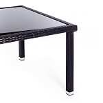 Обеденный комплект из искуственного ротанга Vintara черный варинант исполнения - 10 | Loft Concept во Владивостоке