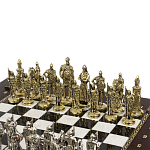 Шахматы в ларце из натуральных камней Долерит Малахит Мрамор Decorative Thematic Chess Русь варинант исполнения - 2 | Loft Concept во Владивостоке
