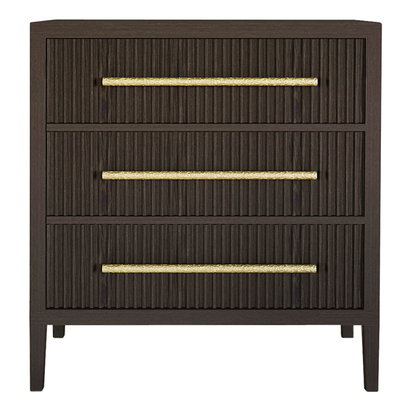 Комод Primo с 3 выдвижными ящиками Темный орех Орех во Владивостоке | Loft Concept 