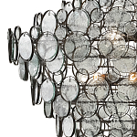 Люстра с каскадом из круглых прозрачных декоративных элементов Harmony of Light варинант исполнения - 1 | Loft Concept во Владивостоке