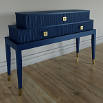 Премиальная Консоль с тремя ящиками Elsa Dreams Blue варинант исполнения - 1 | Loft Concept во Владивостоке