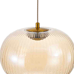 Подвесной светильник с янтарным рифленым стеклянным плафоном Ferm Living варинант исполнения - 4 | Loft Concept во Владивостоке