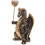 Подсвечник в виде дракона Dragon candlestick Green Brown варинант исполнения - 1 | Loft Concept во Владивостоке