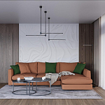 Торшер черного цвета с круглым основанием и вытянутым поворотным плафоном Trumpet tube варинант исполнения - 4 | Loft Concept во Владивостоке