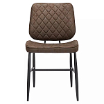 Стул с темно-коричневой обивкой из экокожи Benderson варинант исполнения - 1 | Loft Concept во Владивостоке