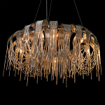 Люстра круглая подвесная с металлическими дугами и длинными цепочками 80 см Atlantis Chain варинант исполнения - 8 | Loft Concept во Владивостоке