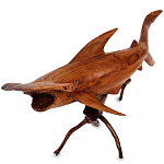 Статуэтка акула-молот деревянная Hammer варинант исполнения - 1 | Loft Concept во Владивостоке