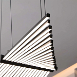 Люстра в виде распахнутых крыльев из тонких металлических планок Flight of Freedom варинант исполнения - 10 | Loft Concept во Владивостоке