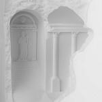 Встраиваемый в стену гипсовый светильник под покраску в античном стиле Antiquity Athena варинант исполнения - 8 | Loft Concept во Владивостоке