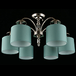 Люстра потолочная Nikoletta с бирюзовым плафоном варинант исполнения - 2 | Loft Concept во Владивостоке