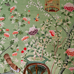 Обои ручная роспись Belvoir Pistachio варинант исполнения - 4 | Loft Concept во Владивостоке