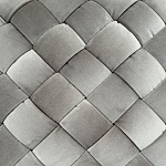 Пуф плетеный велюровый светло-бежевый  Soft Wicker Pouf варинант исполнения - 2 | Loft Concept во Владивостоке