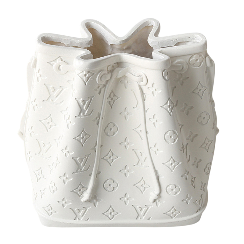 Кашпо в виде сумки  Bag Vase White Louis Белый во Владивостоке | Loft Concept 