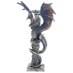 Подсвечник в виде Дракона Grey Blue Dragon Candlestick варинант исполнения - 3 | Loft Concept во Владивостоке