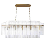 Люстра подвесная овальная со стеклянными трубками Nembus варинант исполнения - 1 | Loft Concept во Владивостоке