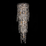 Бра с каскадом из прозрачного хрусталя и корпусом из металла цвета хром Constant Sparks варинант исполнения - 8 | Loft Concept во Владивостоке