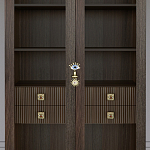 Дизайнерский шкаф витрина Elsa Dreams Walnut с 4-мя ящиками варинант исполнения - 2 | Loft Concept во Владивостоке