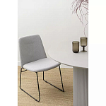 Стул мягкий светло-серый Chair Gray Runners варинант исполнения - 9 | Loft Concept во Владивостоке