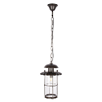 Уличный подвесной светильник с цилиндрическим плафоном на цепи Elysian Lanterns варинант исполнения - 1 | Loft Concept во Владивостоке