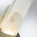 Настольная лампа с белыми вертикальными элементами Alabaster Totem   варинант исполнения - 7 | Loft Concept во Владивостоке