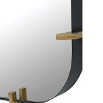 Зеркало настенное в черной металлической раме Mirror Cardinal варинант исполнения - 2 | Loft Concept во Владивостоке