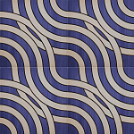 Дизайнерская плитка с узором Круги  варинант исполнения - 1 | Loft Concept во Владивостоке