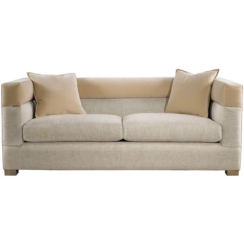 Диван Modena Sofa Linen and Velvet Sofa Бежевый Диван Modena Sofa Linen and Velvet Sofa Бежевый во Владивостоке | Loft Concept