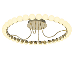 Люстра кольцевая потолочная с круглыми плафонами белого цвета PEARLS Suspension 60 варинант исполнения - 2 | Loft Concept во Владивостоке