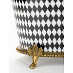 Фарфоровое кашпо Black and white square варинант исполнения - 4 | Loft Concept во Владивостоке