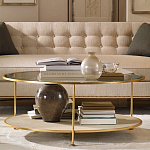 Кофейный стол круглый с полкой на 3-х ножках Round Textured Coffee Table варинант исполнения - 1 | Loft Concept во Владивостоке