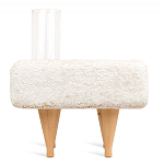 Керамический столик на деревянных ножках «Квадро» варинант исполнения - 4 | Loft Concept во Владивостоке