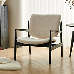 Кресло с каркасом и ножками из древесины и мягкими сиденьем и спинкой Venice варинант исполнения - 3 | Loft Concept во Владивостоке