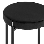 Табурет с мягким круглым сиденьем RIO Black варинант исполнения - 4 | Loft Concept во Владивостоке
