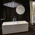 Люстра подвесная с тонкой металлической конструкцией цвета хром Quasar варинант исполнения - 8 | Loft Concept во Владивостоке