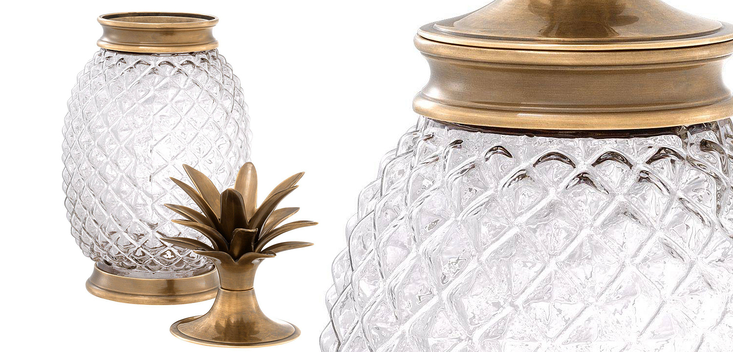 Ваза с крышкой Eichholtz Jar Hayworth brass Ваза с крышкой Eichholtz Jar Hayworth brass - Loft-Concept во Владивостоке