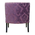 Полукресло с мягкой обивкой из жаккарда на 4-х ножках из массива березы Baroque Armchair violet варинант исполнения - 2 | Loft Concept во Владивостоке