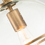 Потолочный светильник с прозрачным стеклянным шаром с эффектом пузырьков Hinkley варинант исполнения - 18 | Loft Concept во Владивостоке