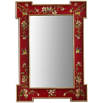 Зеркало в стиле Шинуазри ручная роспись Shao Chinoiserie Mirror Red варинант исполнения - 1 | Loft Concept во Владивостоке